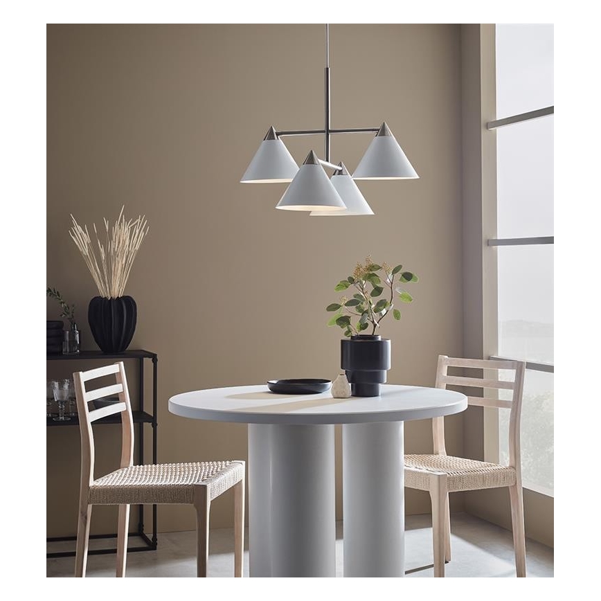 Markslöjd 108077 - Lestenec na vrvici KLINT 4xE14/40W/230V bel