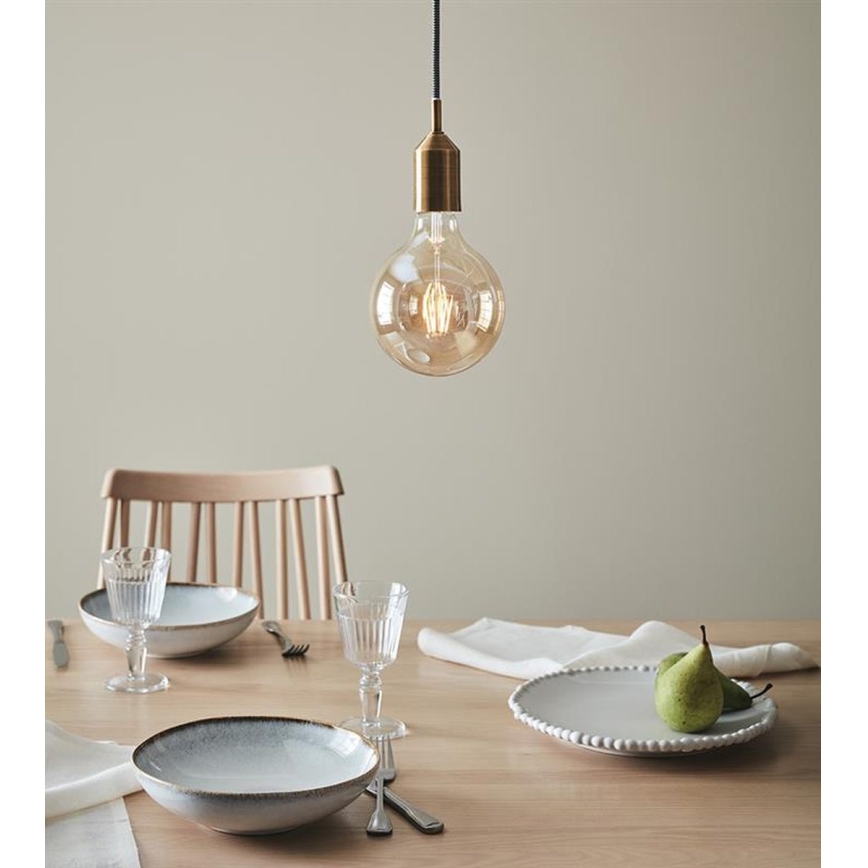 Markslöjd 108098 - Lestenec na vrvici BRONX 1xE27/60W/230V bronast