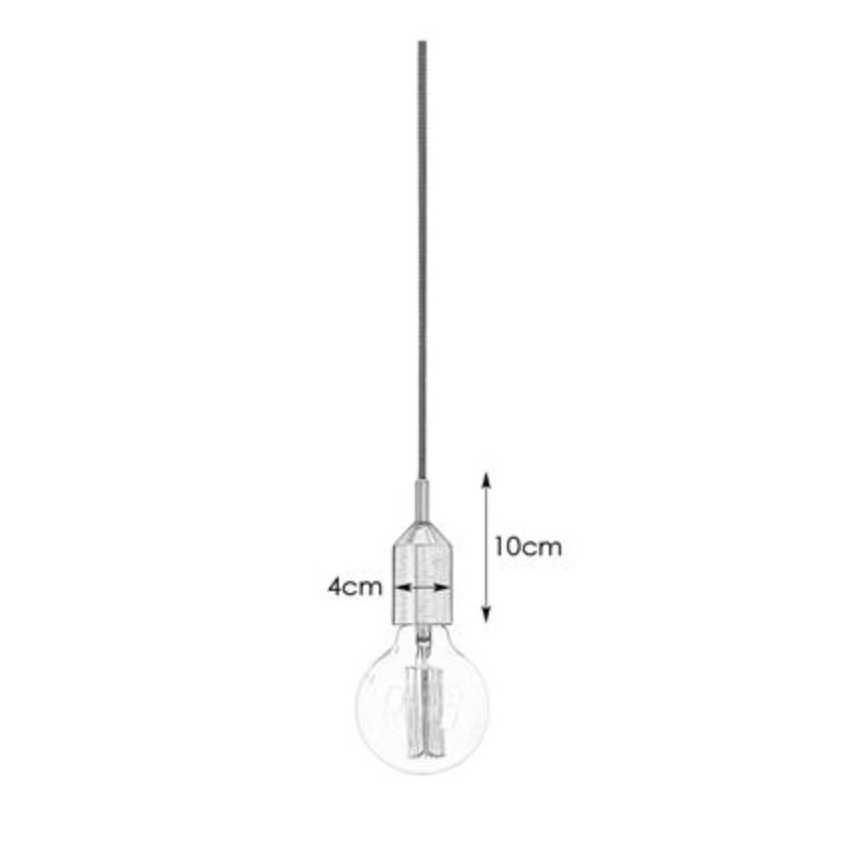 Markslöjd 108098 - Lestenec na vrvici BRONX 1xE27/60W/230V bronast