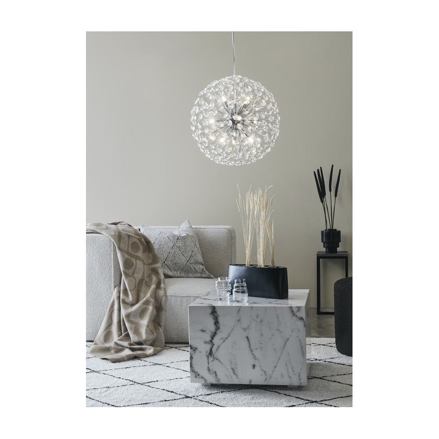 Markslöjd 108101 - Kristalni lestenec na vrvici BOLID 9xG9/20W/230V