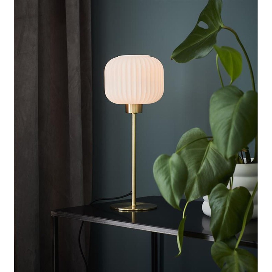 Markslöjd 108120 - Namizna svetilka SOBER 1xE27/60W/230V medenina