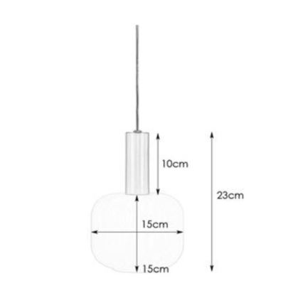 Markslöjd 108122 - Lestenec na vrvici SOBER 1xE14/40W/230V mat krom