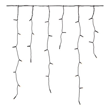 Markslöjd 108179 - LED zunanja božična zavesa GARDEN24 160xLED/24V 3,1m topla bela