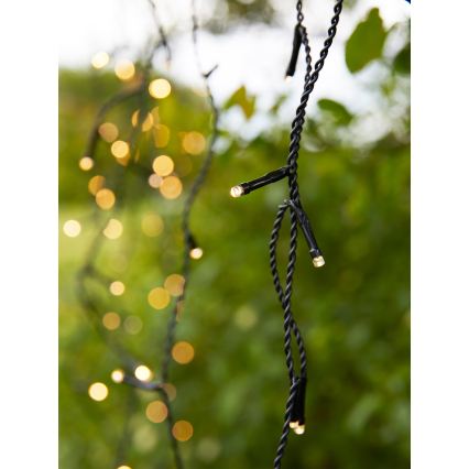 Markslöjd 108179 - LED zunanja božična zavesa GARDEN24 160xLED/24V 3,1m topla bela