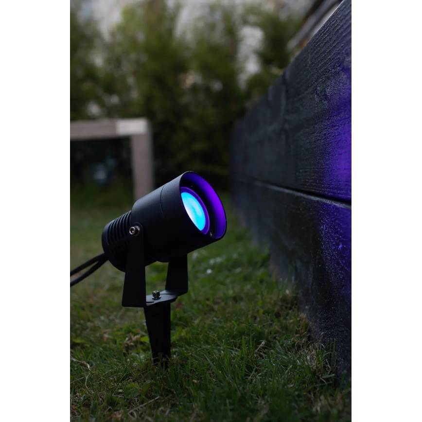 Markslöjd 108404 - LED RGBW zunanja vrtna svetilka GARDEN24 LED/6W/24V 30 cm IP44 črna