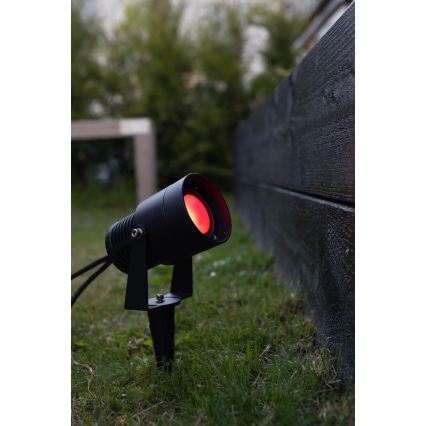 Markslöjd 108404 - LED RGBW zunanja vrtna svetilka GARDEN24 LED/6W/24V 30 cm IP44 črna