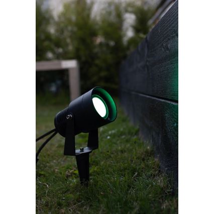 Markslöjd 108404 - LED RGBW zunanja vrtna svetilka GARDEN24 LED/6W/24V 30 cm IP44 črna