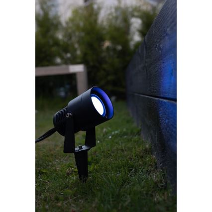 Markslöjd 108404 - LED RGBW zunanja vrtna svetilka GARDEN24 LED/6W/24V 30 cm IP44 črna