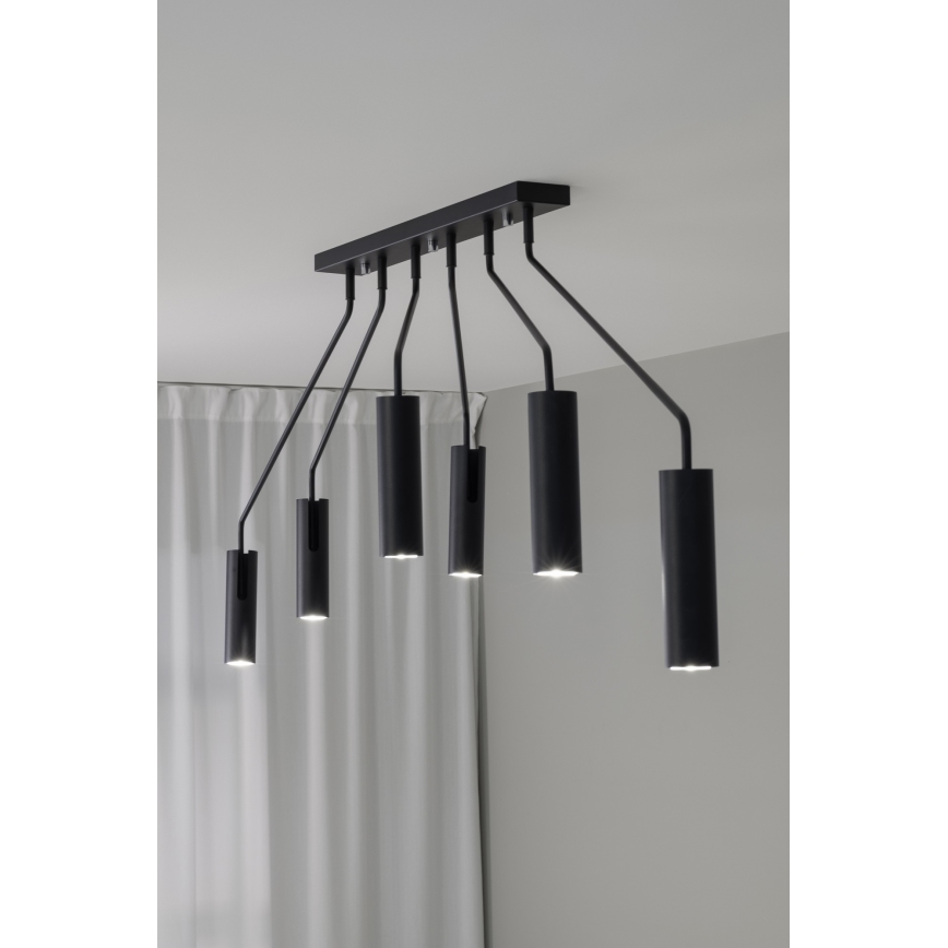 Markslöjd 108508 - Reflektor RAMUS 6xGU10/25W/230V črna