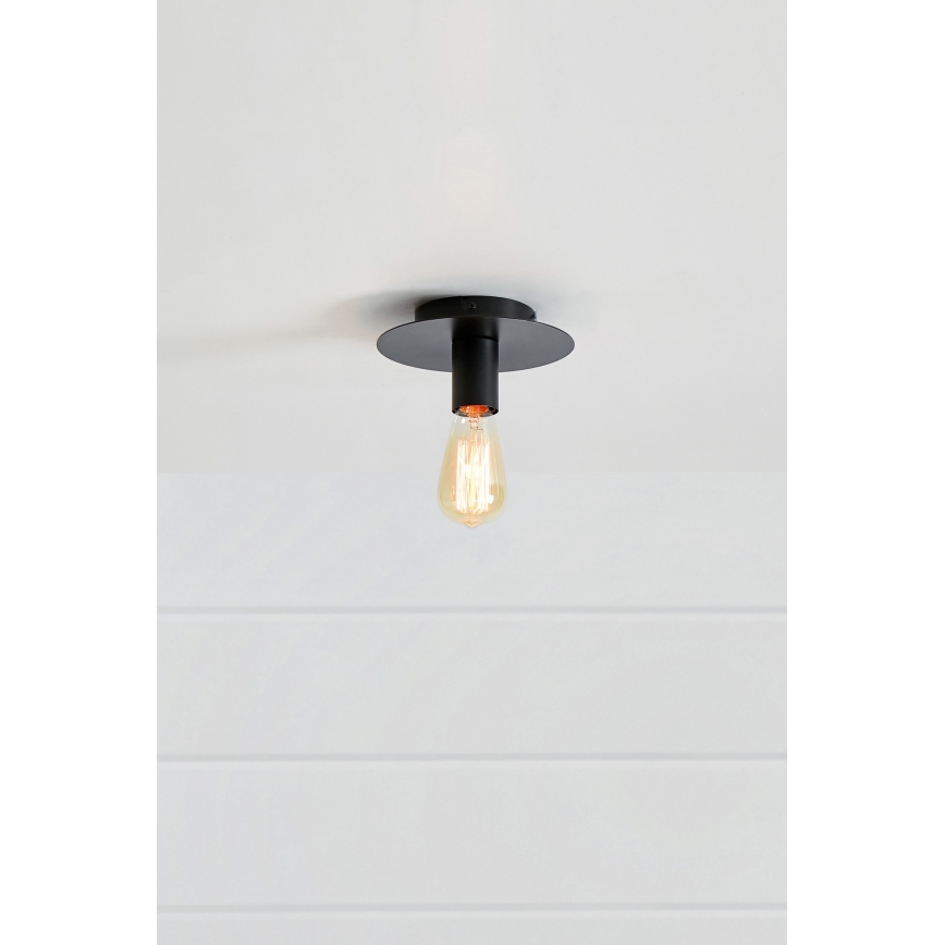 Markslöjd 108540 - Stropna luč PIATTO 1xE27/40W/230V črn