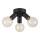 Markslöjd 108549 - Stropna luč MAZZO 3xE27/40W/230V črn