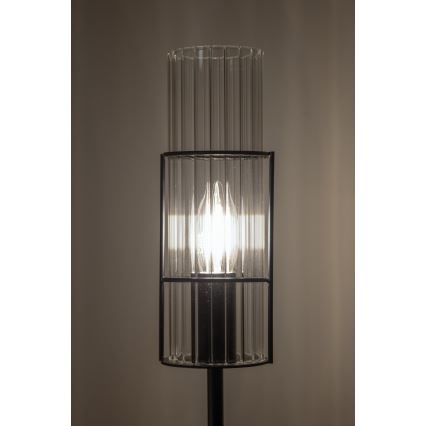 Markslöjd 108556 - Namizna svetilka TUBO 1xE14/40W/230V 65 cm črn/clear