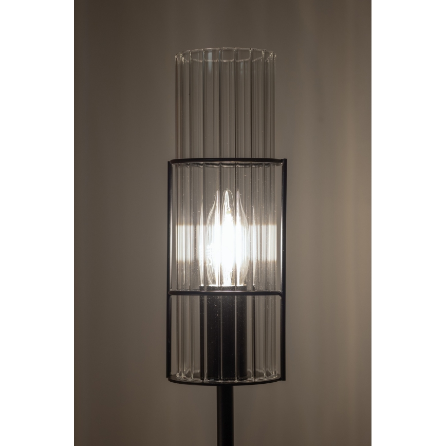 Markslöjd 108556 - Namizna svetilka TUBO 1xE14/40W/230V 65 cm črn/clear
