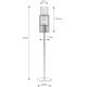 Markslöjd 108556 - Namizna svetilka TUBO 1xE14/40W/230V 65 cm črn/clear