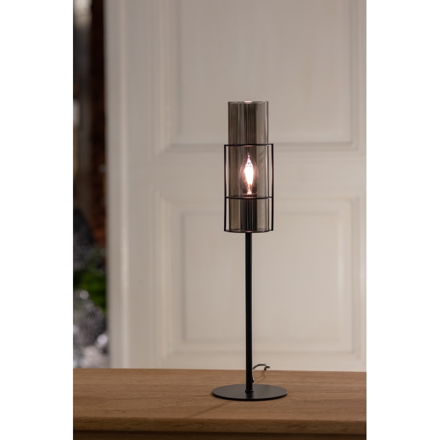 Markslöjd 108559 - Namizna svetilka TUBO 1xE14/40W/230V 50 cm črn