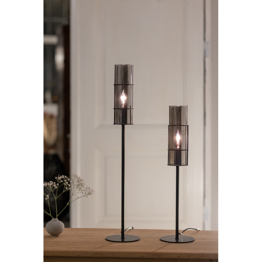 Markslöjd 108559 - Namizna svetilka TUBO 1xE14/40W/230V 50 cm črn
