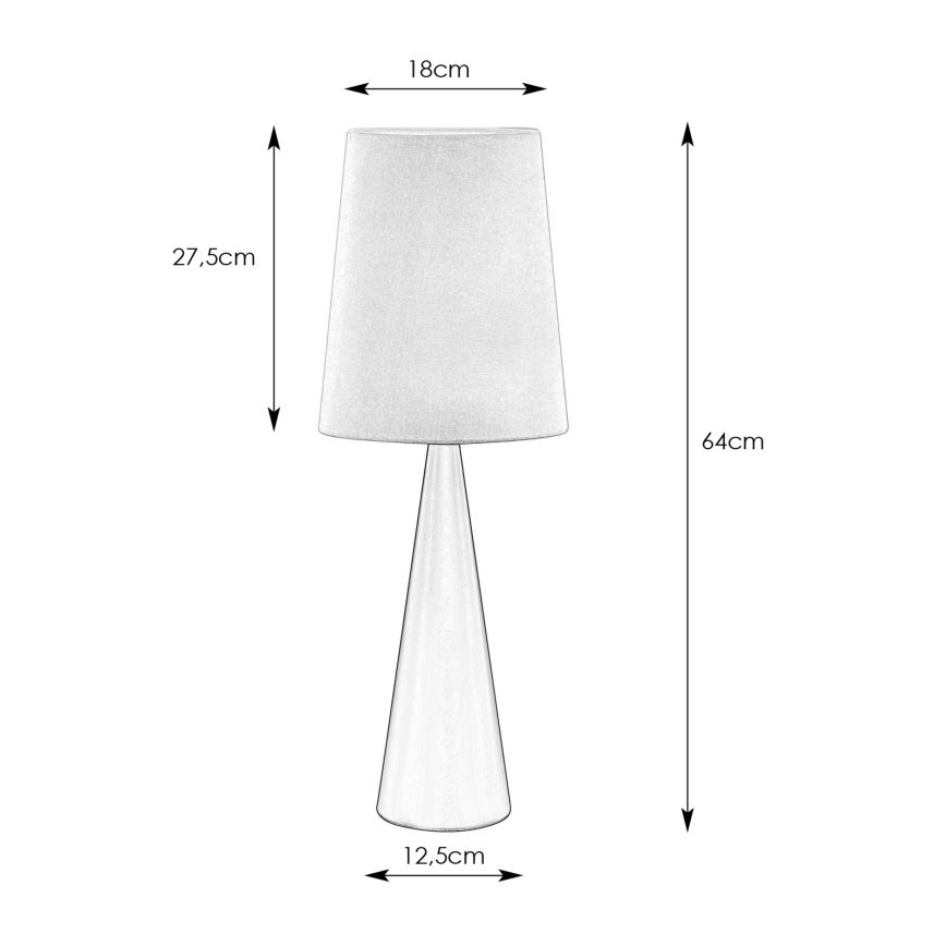 Markslöjd 108597 - Namizna svetilka CONUS 1xE14/40W/230V bel/črn