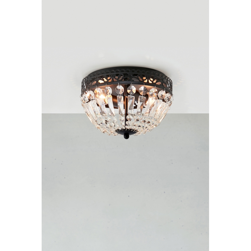 Markslöjd 108598 - Stropna luč ETIENNE 2xE14/40W/230V črn