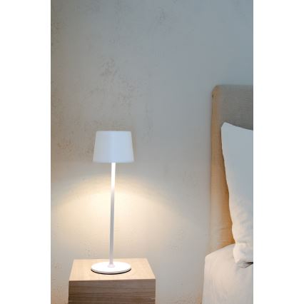Markslöjd 108654 - LED Zatemnitvena polnilna svetilka FIORE LED/2W/5V IP44 38 cm bela