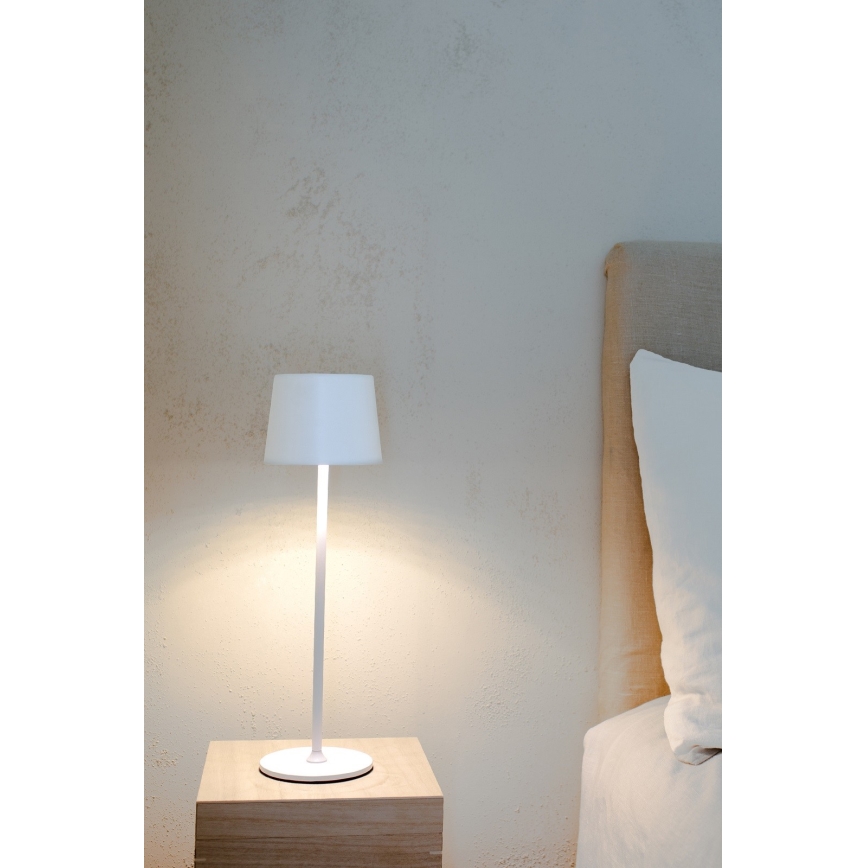 Markslöjd 108654 - LED Zatemnitvena polnilna svetilka FIORE LED/2W/5V IP44 38 cm bela