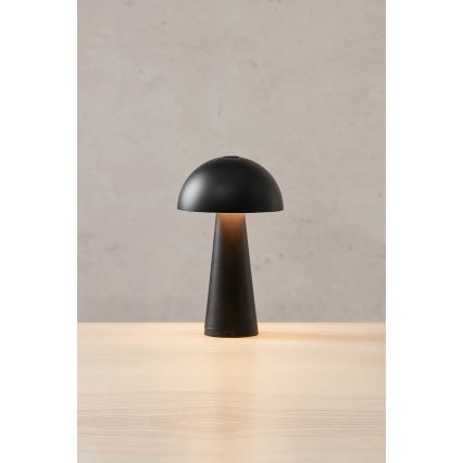 Markslöjd 108655 - LED Zatemnitvena polnilna svetilka FUNGI LED/1,5W/5V IP44 črna