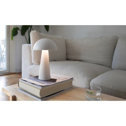 Markslöjd 108656 - LED Zatemnitvena polnilna svetilka FUNGI LED/1,5W/5V IP44 bela
