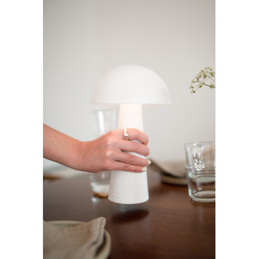 Markslöjd 108656 - LED Zatemnitvena polnilna svetilka FUNGI LED/1,5W/5V IP44 bela