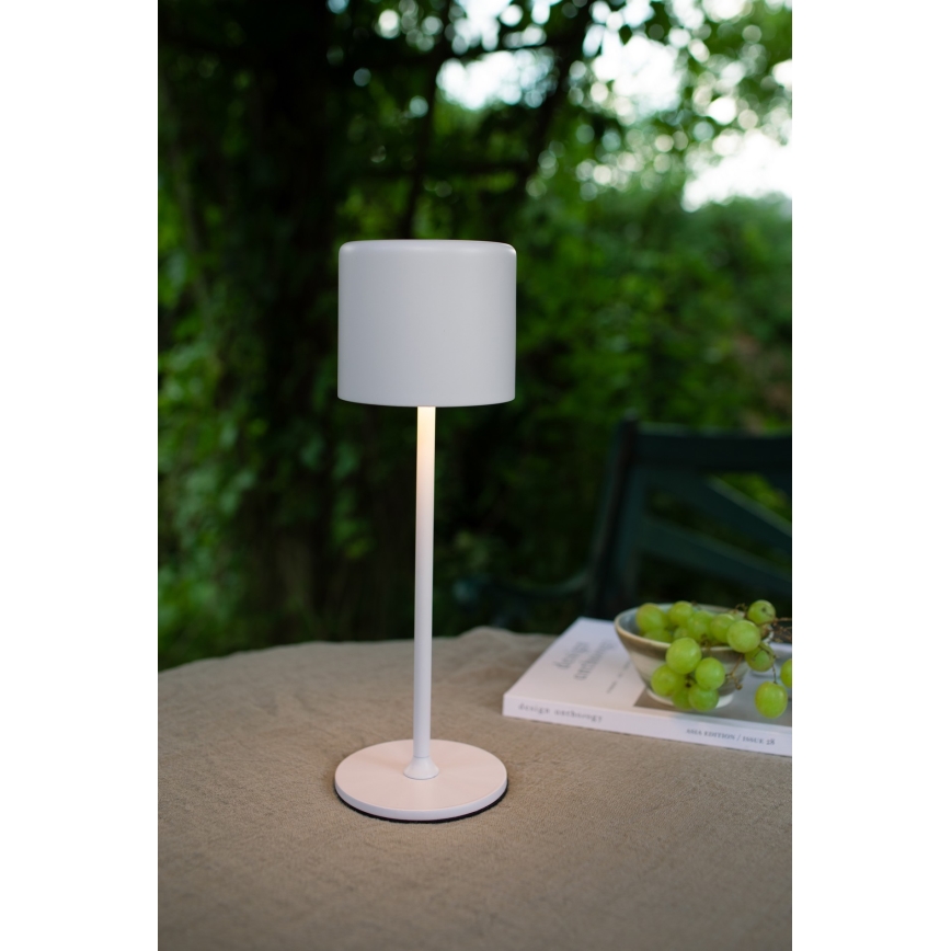 Markslöjd 108658 - LED Zatemnitvena polnilna svetilka FILO LED/2W/5V IP44 30 cm bela