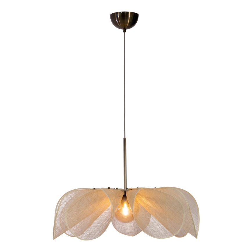 Markslöjd 108661 - Lestenec na vrvici STYRKA 1xE27/40W/230V pr. 75 cm bež