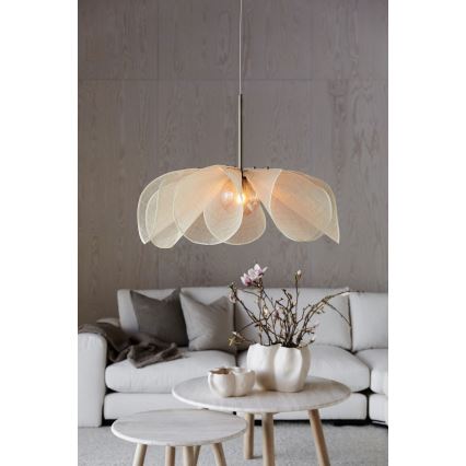 Markslöjd 108661 - Lestenec na vrvici STYRKA 1xE27/40W/230V pr. 75 cm bež