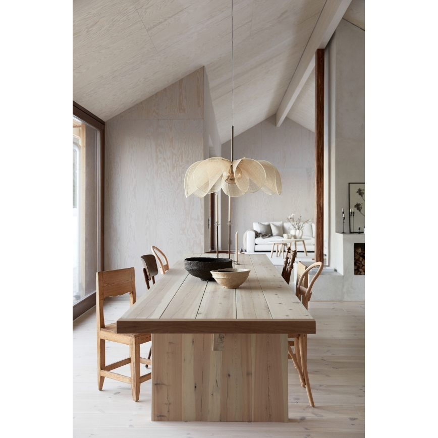 Markslöjd 108661 - Lestenec na vrvici STYRKA 1xE27/40W/230V pr. 75 cm bež