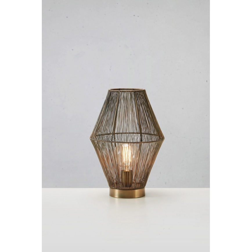 Markslöjd 108665 - Namizna svetilka CASA 1xE27/40W/230V medenina