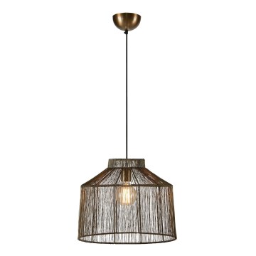 Markslöjd 108667 - Lestenec na vrvici CAPANNA 1xE27/40W/230V medenina