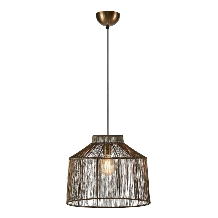 Markslöjd 108667 - Lestenec na vrvici CAPANNA 1xE27/40W/230V medenina