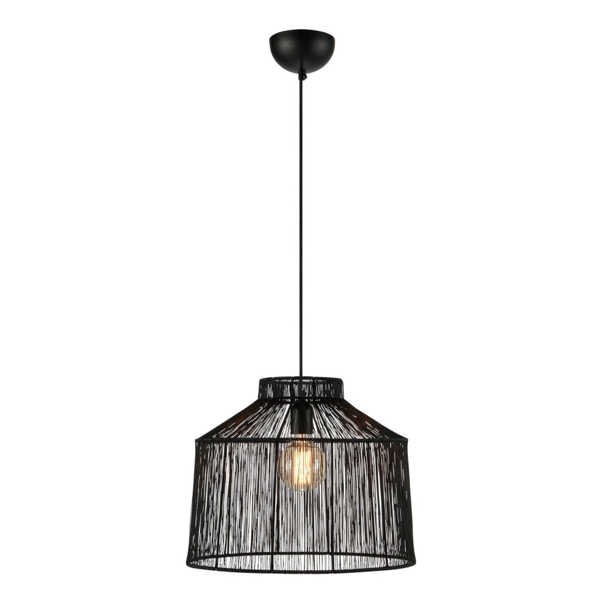Markslöjd 108668 - Lestenec na vrvici CAPANNA 1xE27/40W/230V črna