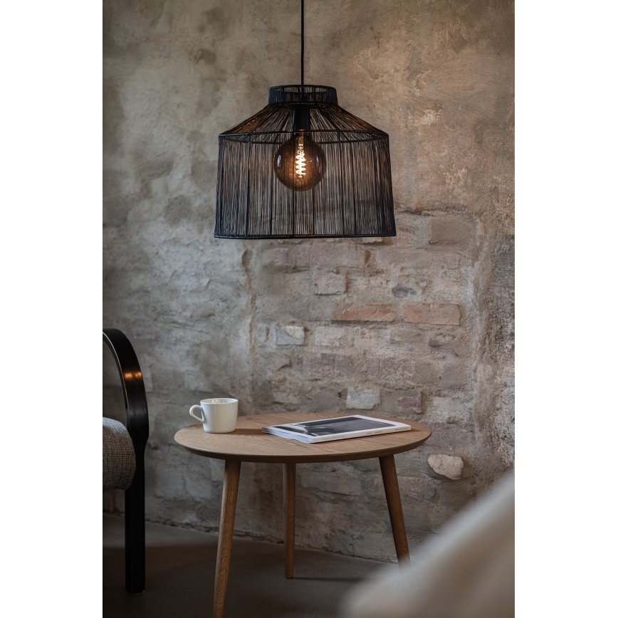 Markslöjd 108668 - Lestenec na vrvici CAPANNA 1xE27/40W/230V črna