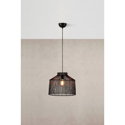 Markslöjd 108668 - Lestenec na vrvici CAPANNA 1xE27/40W/230V črna