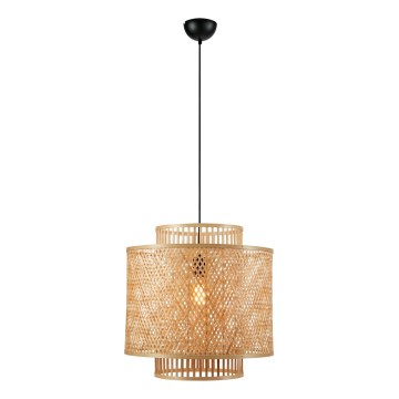 Markslöjd 108675 - Lestenec na vrvici STRATI 1xE27/40W/230V bež/bambus