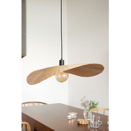 Markslöjd 108677 - Lestenec na vrvici RAYO 1xE27/40W/230V bež/bambus