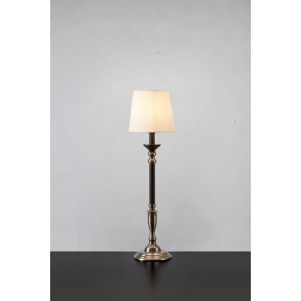 Markslöjd 108680 - Namizna svetilka GENT 1xE27/40W/230V mat krom/črna/bela