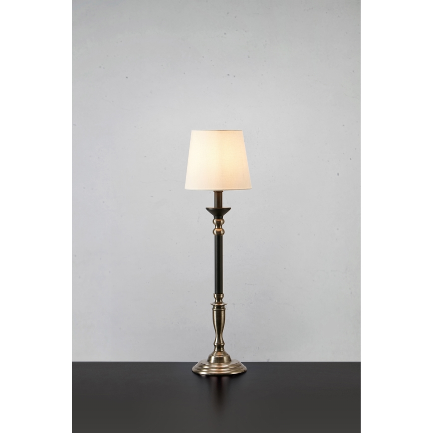 Markslöjd 108680 - Namizna svetilka GENT 1xE27/40W/230V mat krom/črna/bela