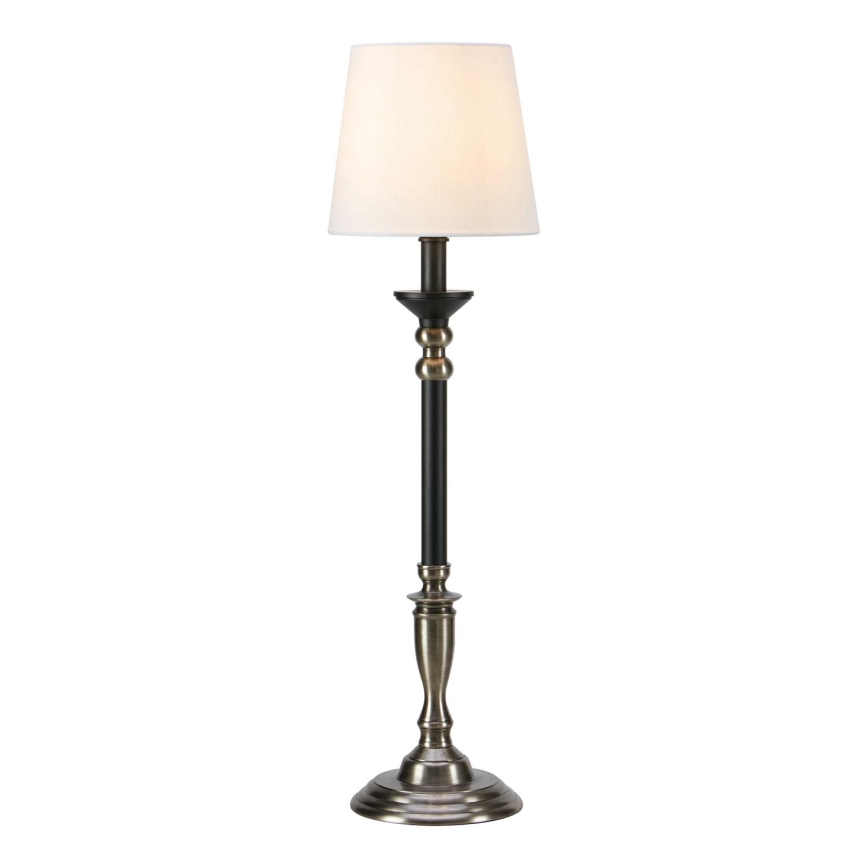 Markslöjd 108680 - Namizna svetilka GENT 1xE27/40W/230V mat krom/črna/bela