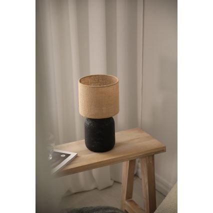 Markslöjd 108683 - Namizna svetilka MONTAGNA 1xE14/40W/230V 32 cm bež/črna