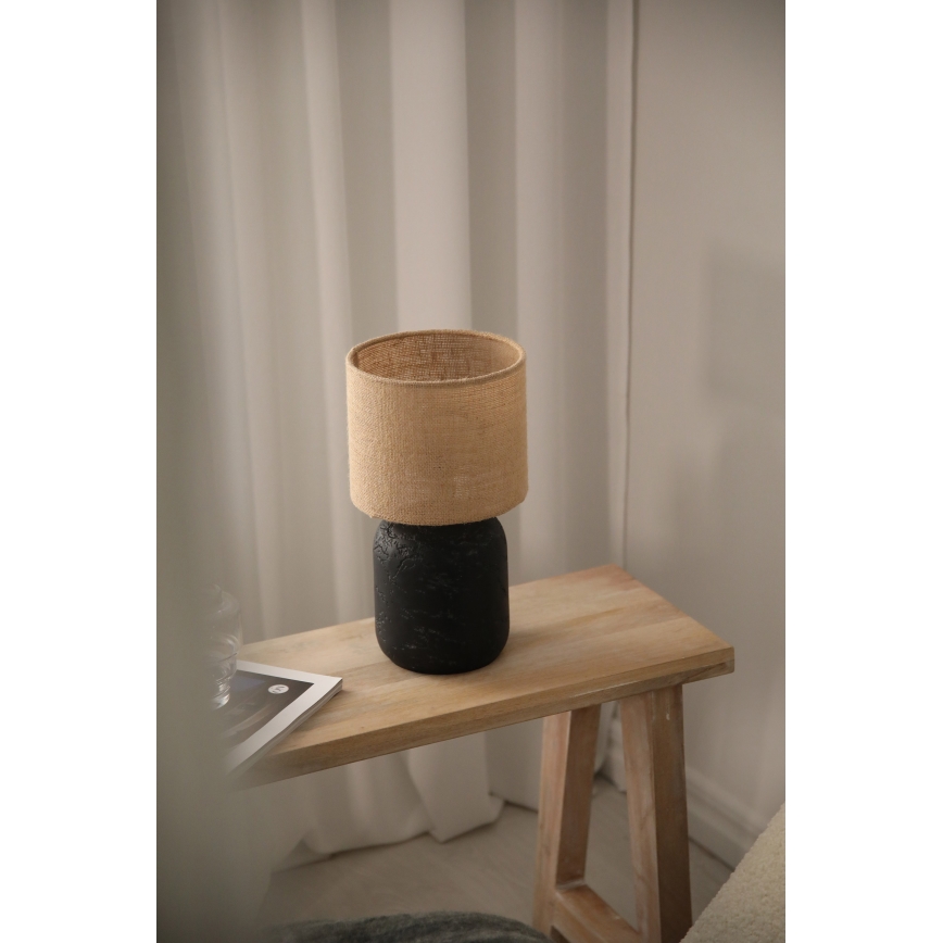 Markslöjd 108683 - Namizna svetilka MONTAGNA 1xE14/40W/230V 32 cm bež/črna