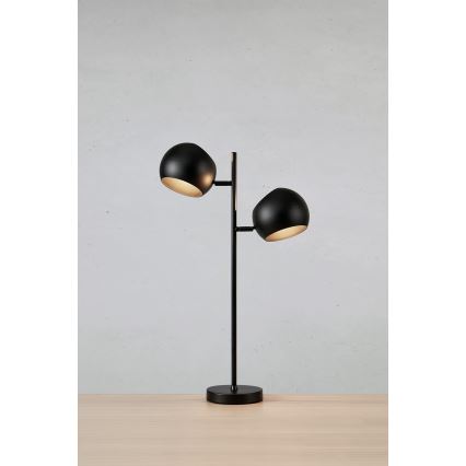 Markslöjd 108691 - Namizna svetilka EDGAR 2xE14/40W/230V črna