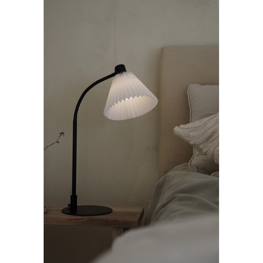 Markslöjd 108697 - Namizna svetilka MIRA 1xE14/40W/230V črna/bela