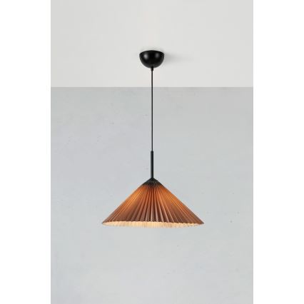 Markslöjd 108709 - Lestenec na vrvici PLISADO 1xE27/40W/230V pr. 50 cm siva