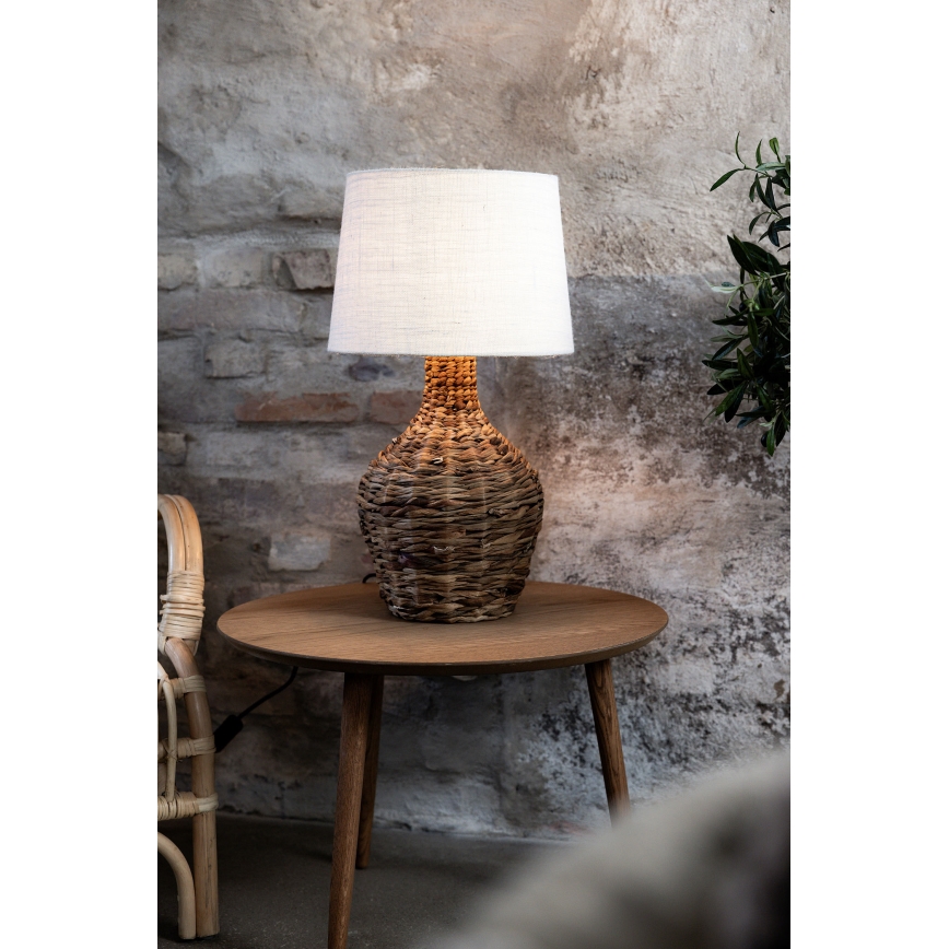 Markslöjd 108771 - Namizna svetilka PAGLIA 1xE27/40W/230V bela/ratan