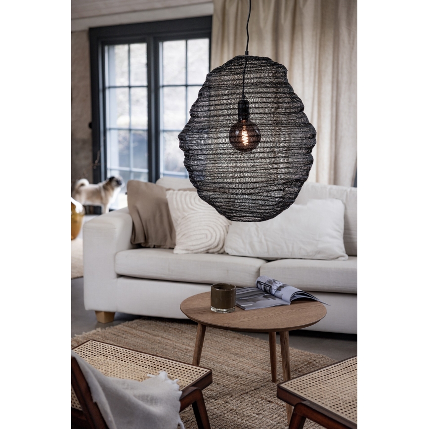 Markslöjd 108772 - Lestenec na vrvici TAZZA 1xE27/40W/230V črna