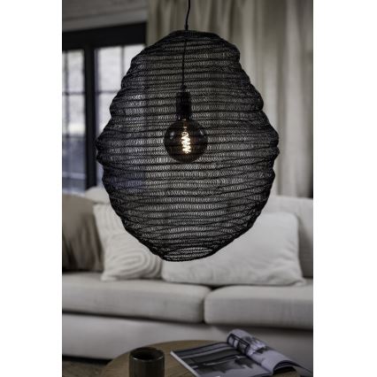 Markslöjd 108772 - Lestenec na vrvici TAZZA 1xE27/40W/230V črna